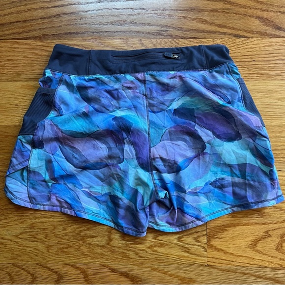 Athleta Girl record breaker 3” short in blue and purple size XL / 14 - Picture 2 of 4